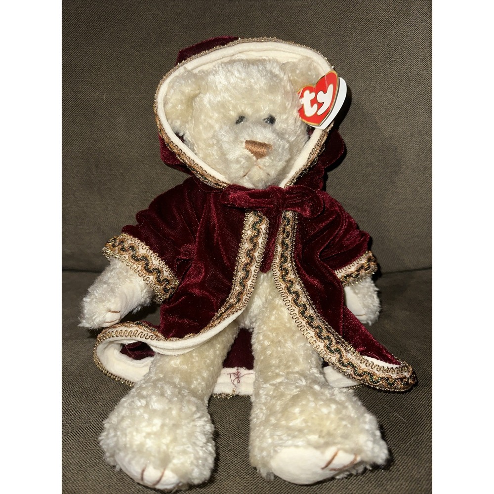 TY 1993 Gem teddy bear, "Let it Snow" The Attic Treasures, movable arms & legs
